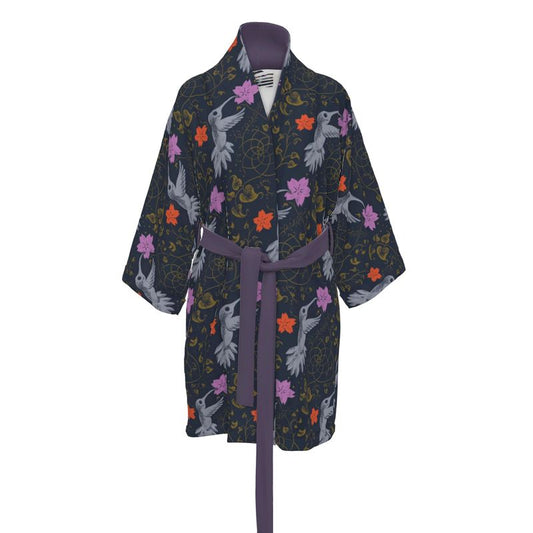 Peignoir Kimono leaves in the Gloom