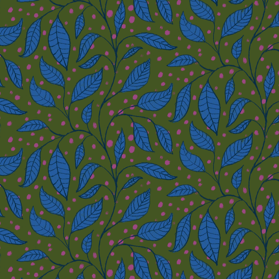 feuille bleues - Néanmoins design